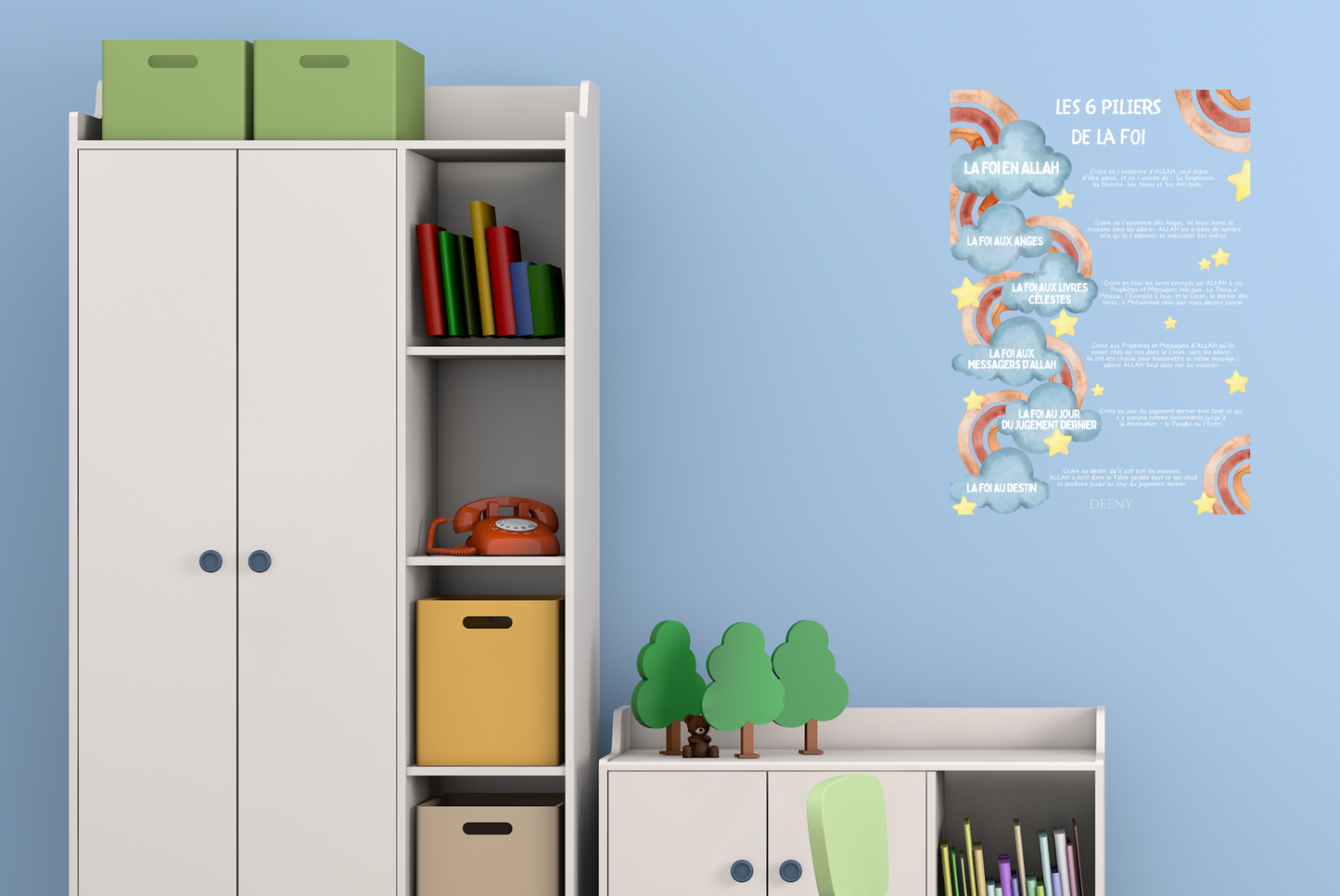 Sticker des 6 Piliers de la Foi – Deeny